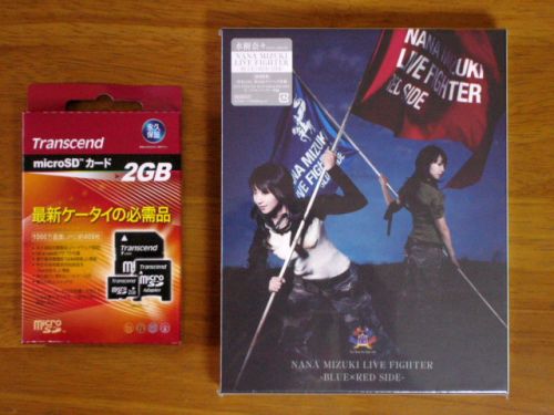 NANA MIZUKI LIVE FIGHTER BLUE~RED SIDETranscend microSD 2GB